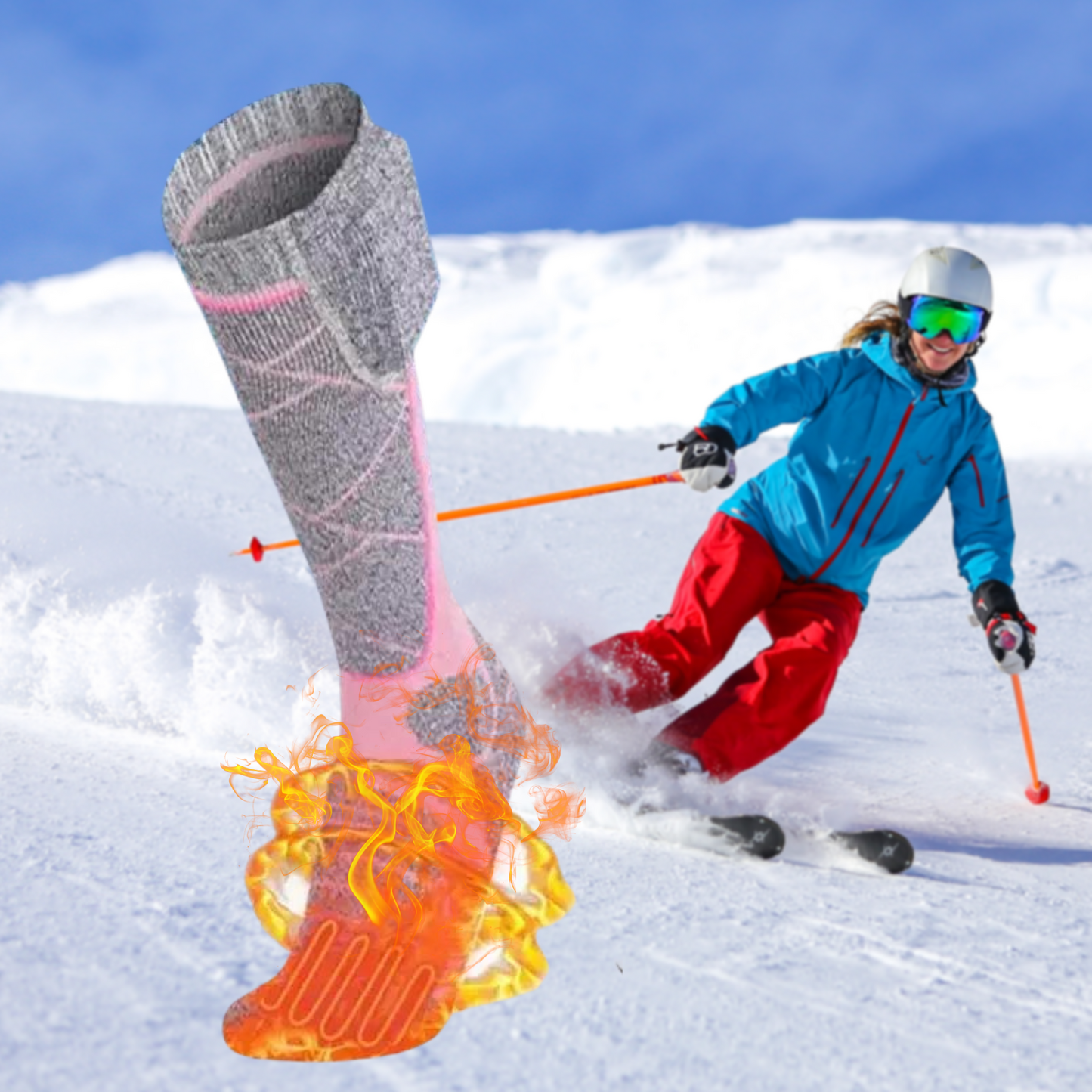 Heated socks