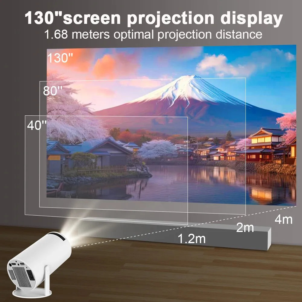 Projecteur Portable Magcubic 1080p - 8000 lm, Android 11, Bluetooth 5.0, Compatible 4K