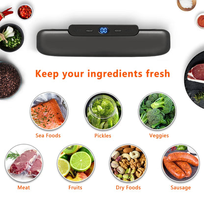 Vacuum Sealing Machine - Vacuum Sealer - Optimal Food Preservation with Bags Included, Seal Length 30cm 