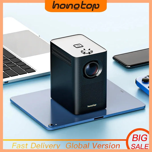 Projecteur Portable HONGTOP S30 MAX – Qualité Cinéma 4K, Bluetooth et Android 10.0