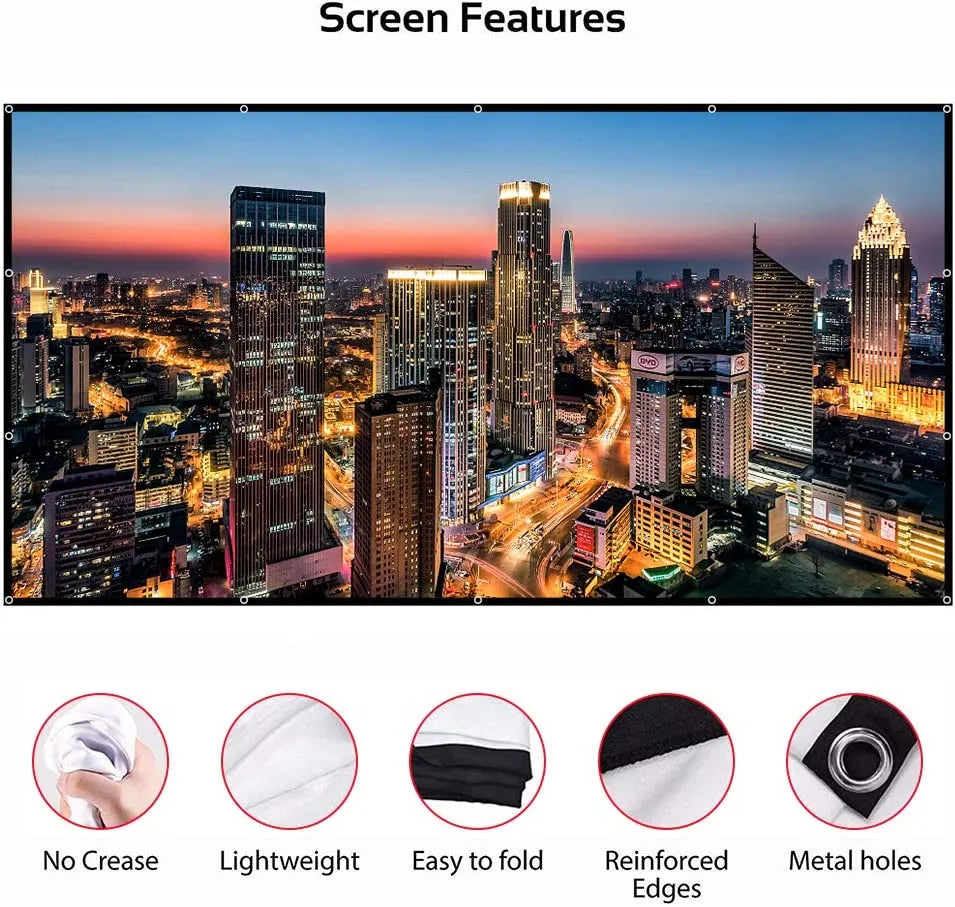 VEIDADZ Portable Projection Screen: The Ultimate Cinema Accessory for Immersive Indoor and Outdoor Experiences