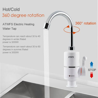 3000W Instant Electric Water Heater - Instant Hot Water for Kitchen 